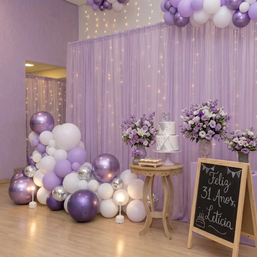 Cortinas Voil 300 x 300 cm para Festas e Eventos